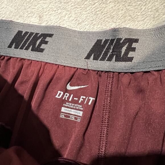 Virginia Tech Hokies Short Mens XXL 2XL Red Nike Dri-Fit Athletic Basketball - Picture 4 of 11